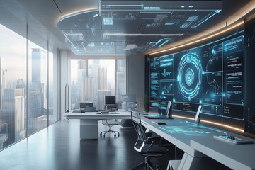 Fototapeta premium A computer cloud technology