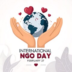 world ngo day, creative poster. ngo day. 