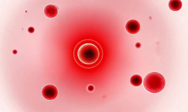 AI - Realistic Blood Particles Illustration &ndash; Red and White Blood Cells, Plasma, and Platelets in Detail