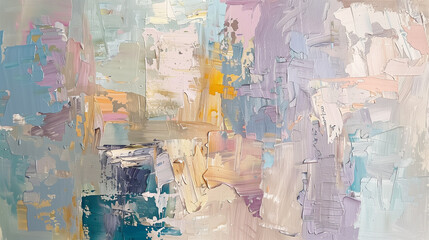Abstract Pastel Oil Painting Texture
