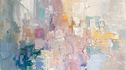 Abstract Pastel Oil Painting Texture
