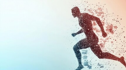 Sports scientist developing AIpowered analytics for enhancing athletic performance, strategy, vision, innovation