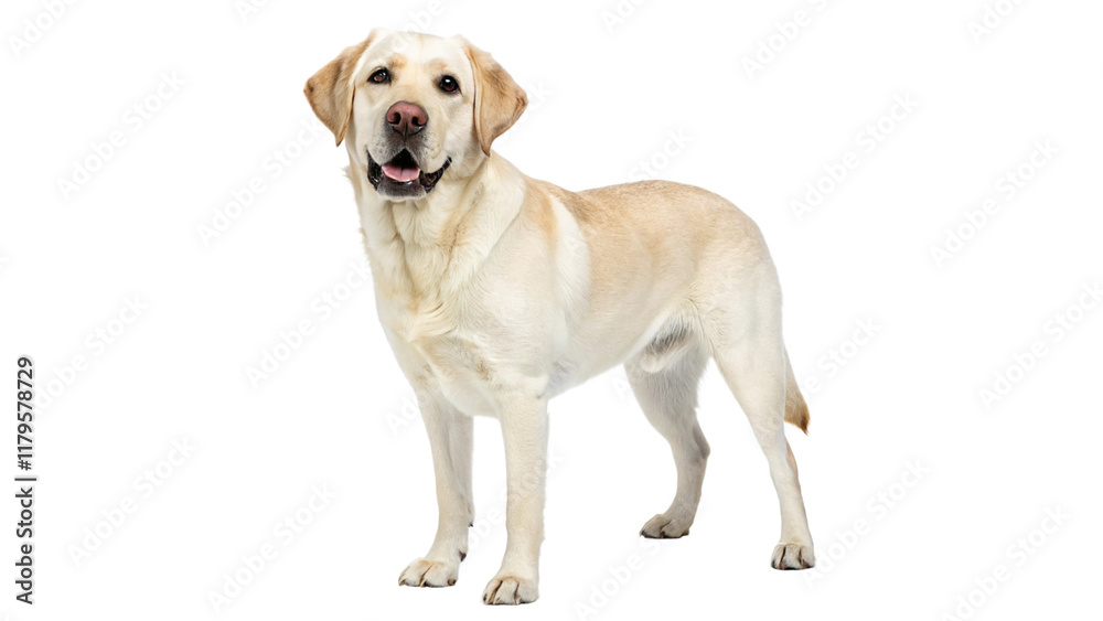 Wall mural labrador retriever isolated on transparent background
