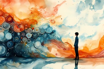 Dreamscape Delight: Abstract Watercolor Fantasy