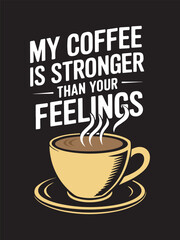 coffee lovers typography tshirt design