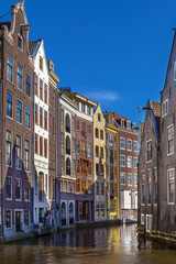 Fototapeta premium Canal in Amsterdam, Netherlands