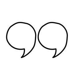 Hatched text quotation marks