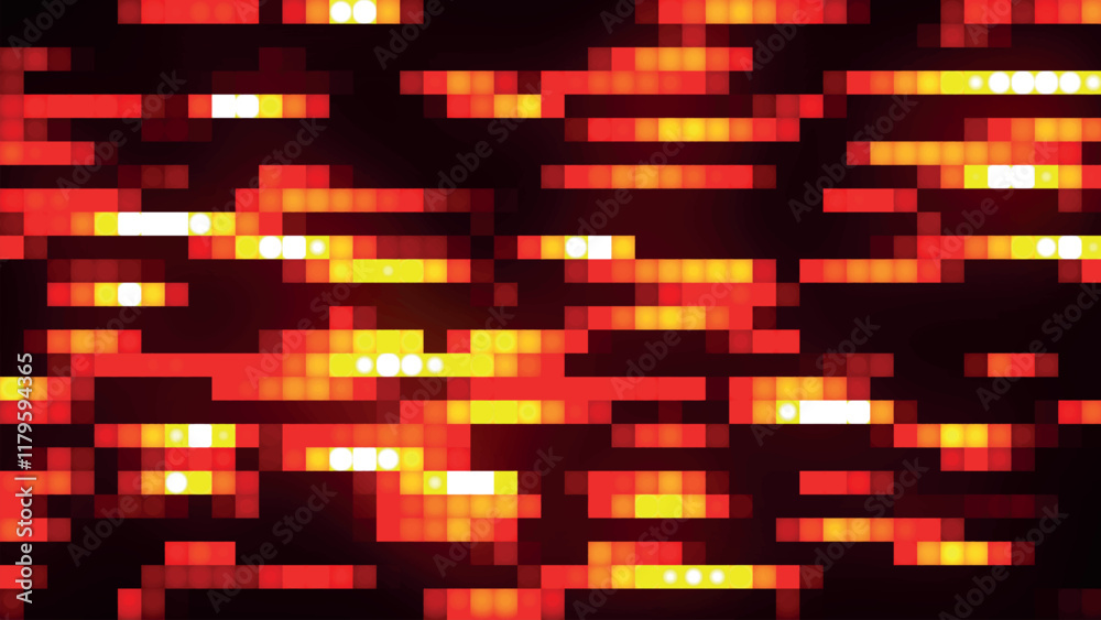 Poster abstract horizontal glowing color lines. multicolored horizontal linear background. abstract gradien