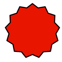 price sticker  sale or discount sticker  sunburst badges