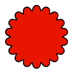 price sticker  sale or discount sticker  sunburst badges