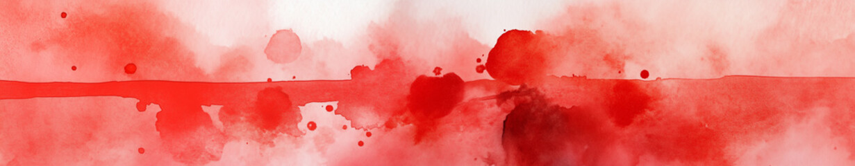 Abstract red watercolor gradient detail background banner with copy space