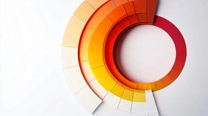 Obraz premium Abstract Swirl of Color: A Vibrant Color Palette Design