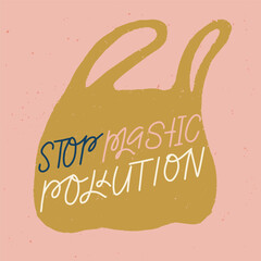 vector handwritten zero waste lettering inscription. Zero waste concept. Isolated typography print for card, poster, banner.