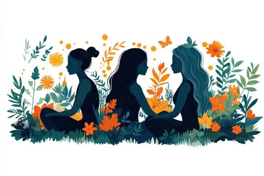 mental health support and wellness awareness campaign vector illustration with peaceful mind symbols, supportive community, and healing elements