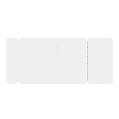 white ticket mockups with ruffle edges and shadows