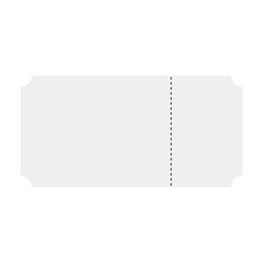 white ticket mockups with ruffle edges and shadows