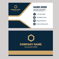 Blue color business card design