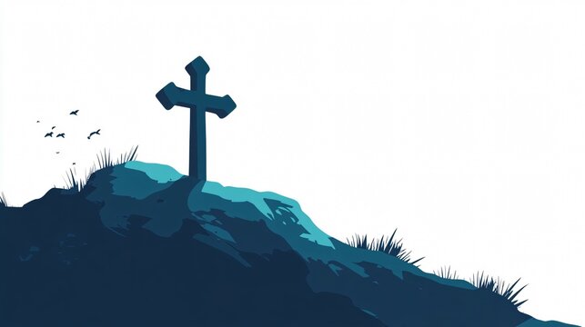 Cross on a Hill: A Symbol of Faith, Hope, and Spirituality