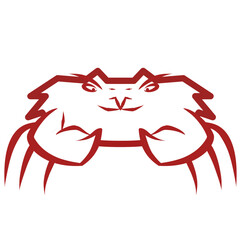 crab vector logo design, Vector Crab Silhouette Graphic Design Template, Crab clipping, icon, Logo and editing