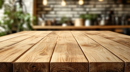Carpenter's workshop with a focus on a rustic wooden table surface, surrounded by tools and a blurred, well-organized industrial backdrop, craftsmanship, woodworking, furniture manufacturing, workspac