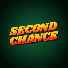 Second chance text effect for social media ads in square size