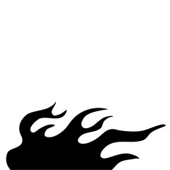 Fire borders fire flames  blaze icon  symbol  sign