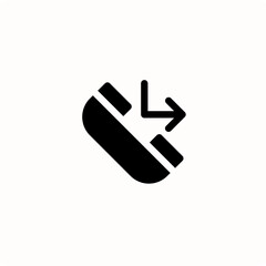 Icon Depicting a Forward Motion Concept in Minimalist Black and White Design

