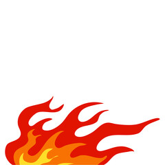 Fire borders fire flames  blaze icon  symbol  sign