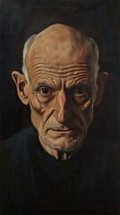 Intriguing Portrait of a Mature Man - Detailed Oil Painting