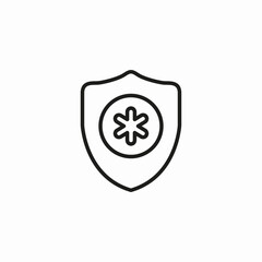 health shield icon sign vector