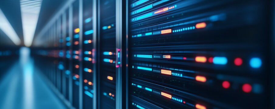 Server room, data center, technology
