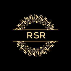 RSR Letter Initial Logo Design Template Vector Illustration