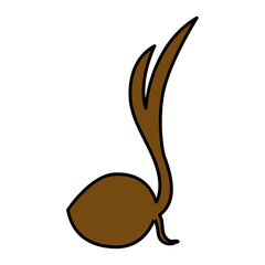 scout day coconut shoots vector