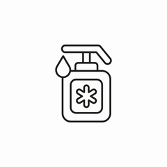 sanitizer hand icon sign vector