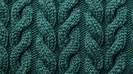 Vibrant Green Knitted Fabric Close-Up, Detail, Uniform Pattern High Resolution Background