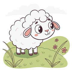 sheep with eyes
