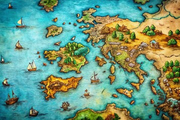 Greek Island Map:  A Documentary Photography Perspective of the Aegean Archipelago