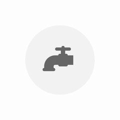 water tap icon sign vector