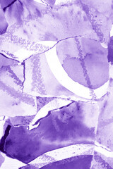 Abstract Watercolor Background Ripped Up and Torn Blue Green Fragment of artwork