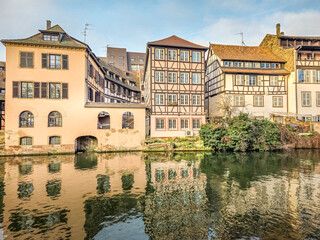 Fototapeta premium The Petite France district in Strasbourg, Alsace, France