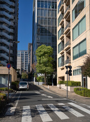 Small streets In Tokyo during the day, Japan..