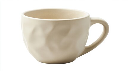 Elegant Ceramic Cup for Coffee or Tea Beverage
