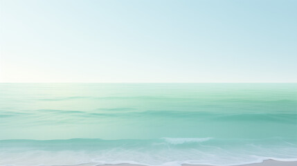 Fototapeta premium Serene ocean landscape with gentle waves