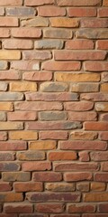 Obraz premium Vibrant, uneven brick wall surface with diverse colors and textures, vintage, background, weathered
