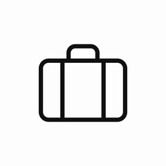 handbag luggage icon sign vector