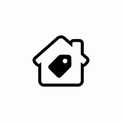 real estate price icon sign vector