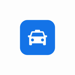 vehicle taxi icon sign vector