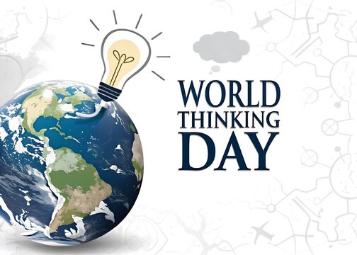 Thinking Day Design,  World Thinking Day Illustration Art 