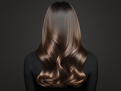 Elegant hair extensions displayed on a mannequin head