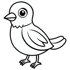 vector bird line art free download.